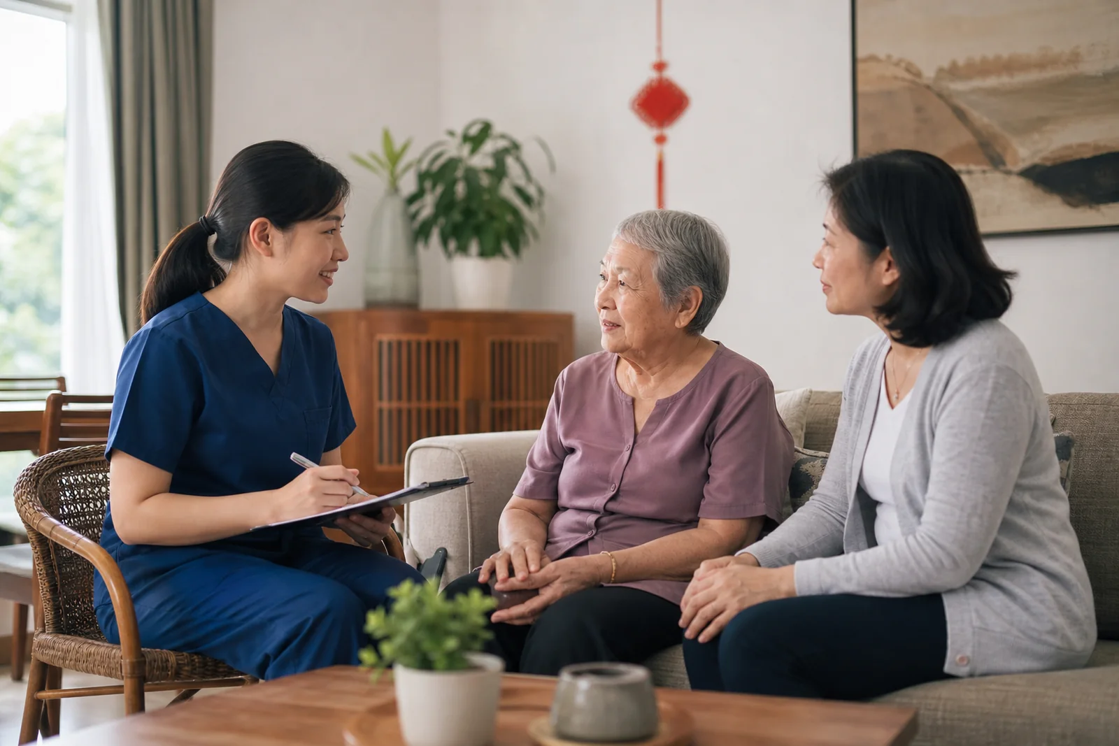 现代砂拉越住宅中的上门护理探访
